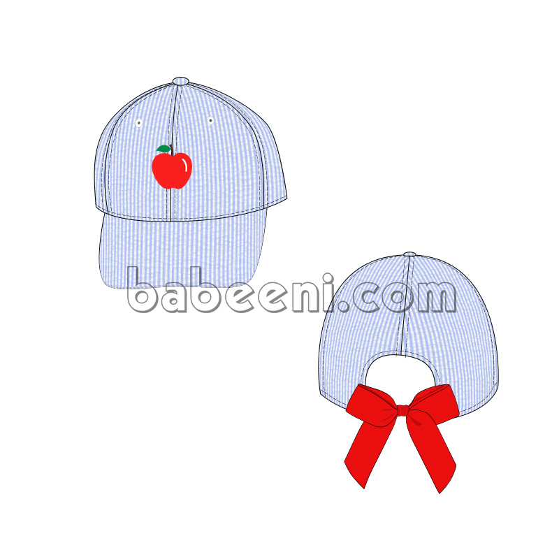 Apple Blue Cap for little girl - CA 17